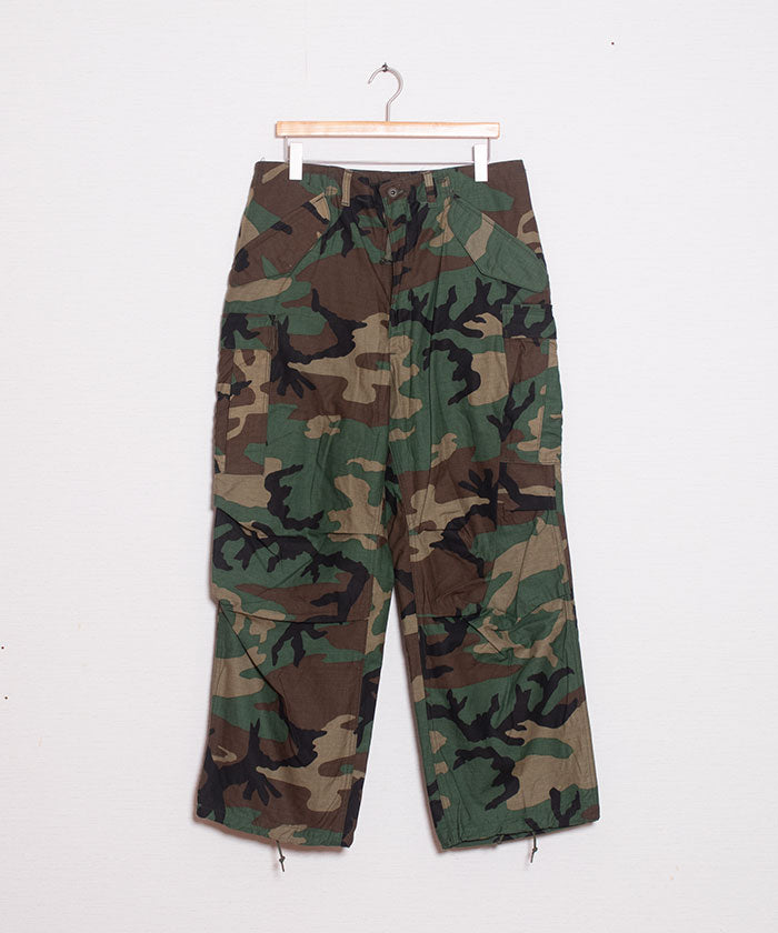 1980's US ARMY M65 FIELD PANTS WOODLAND CAMO DEADSTOCK
