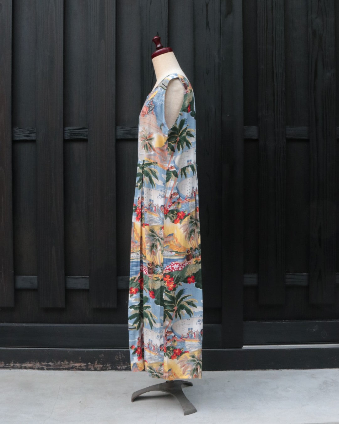 1980 년대 Reyn Spooner Hawaiian Sleevels 드레스