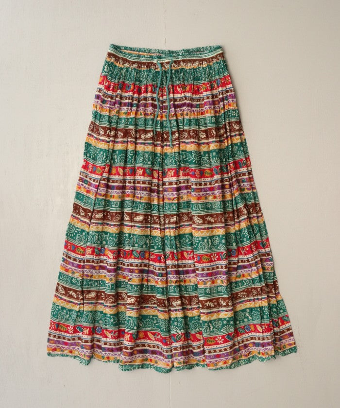 复古印度棉裙-1