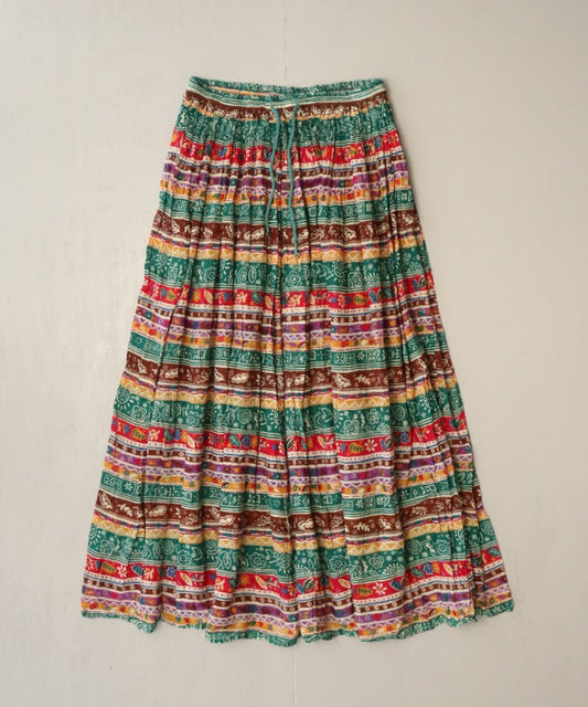 复古印度棉裙-1