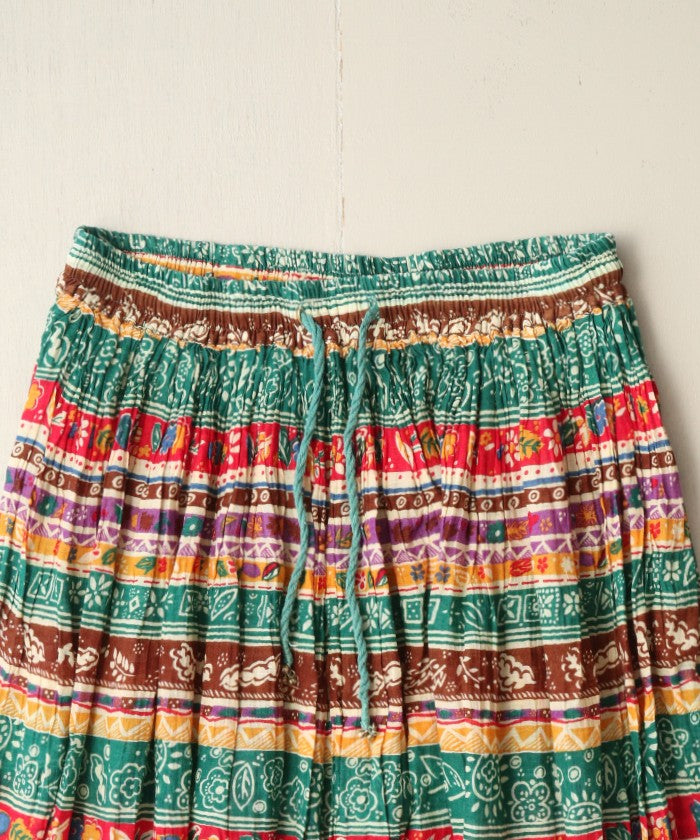 Falda de algodón indio vintage -1
