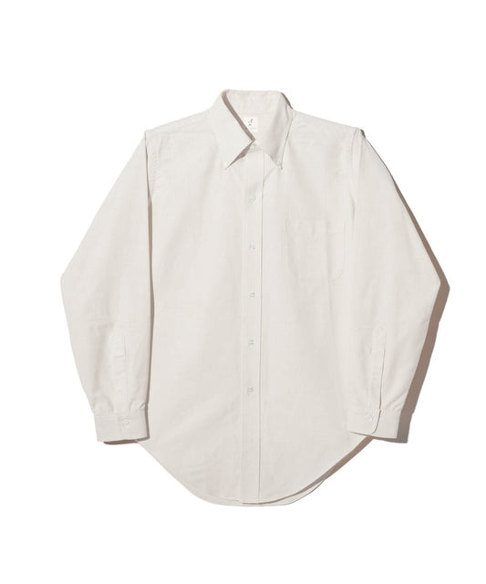 【ANATOMICA】BD SHIRT IDEAL OXFORD - DULL WHITE / アナトミカ ボタンダウンシャツ オックスフォードシャツ ホワイト 6ボタン 日本製