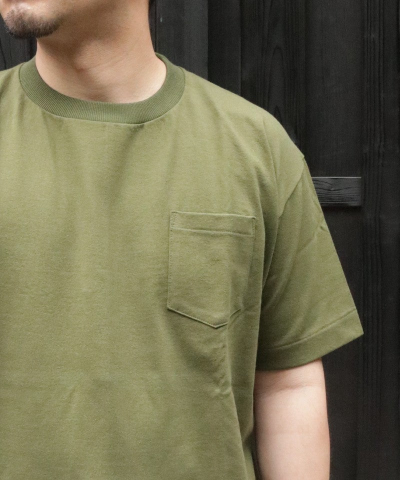 【ANATOMICA】 POCKET TEE - PINE GREEN / アナトミカ ポケットTシャツ パイングリーン