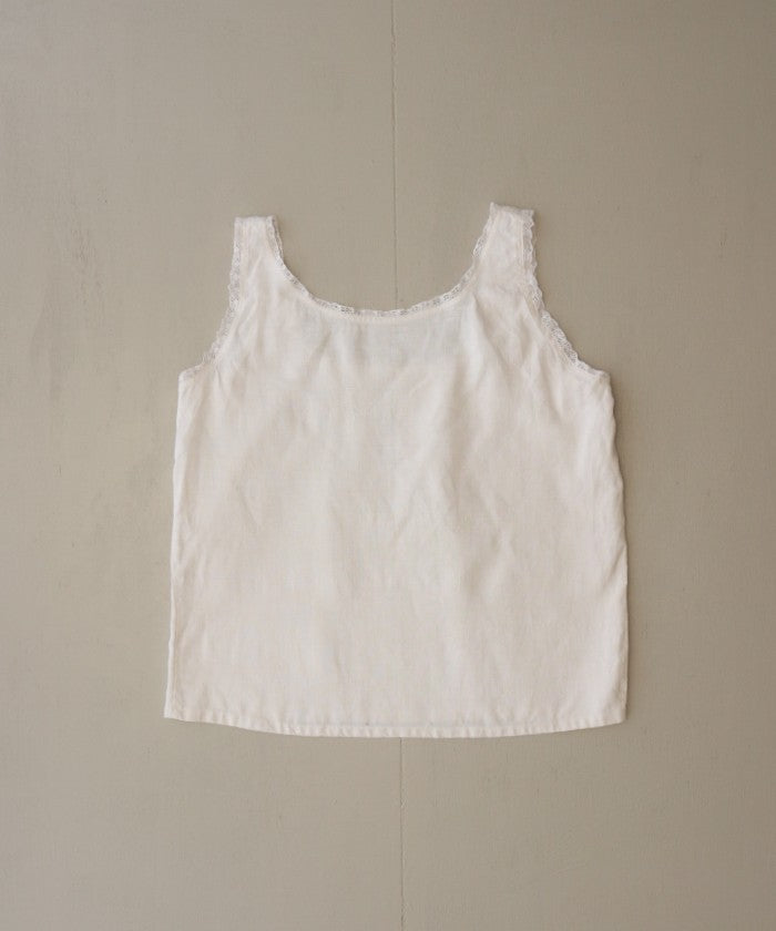 FRENCH ANTIQUE LINEN CAMISOLE - A'r139 Kamakura