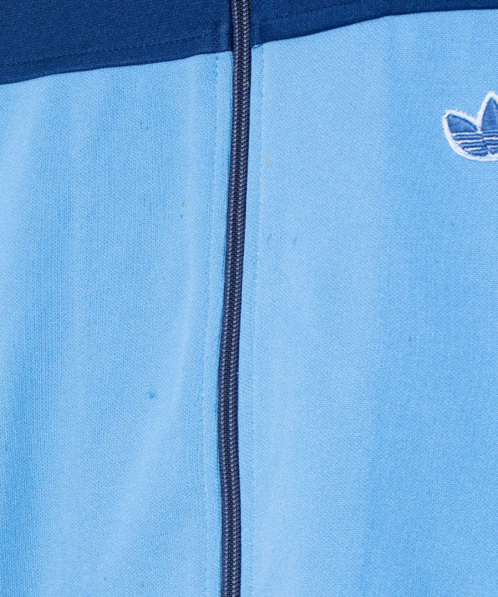 1970's Adidas TRACK JACKET TREFOIL SKY BLUE MADE BY DESCENTE