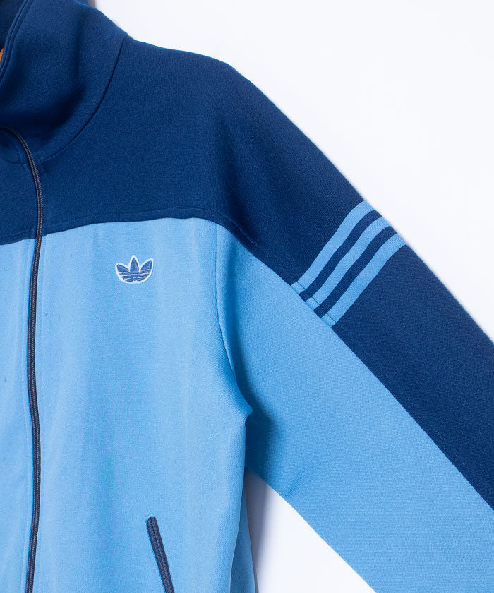 1970's Adidas TRACK JACKET TREFOIL SKY BLUE MADE BY DESCENTE