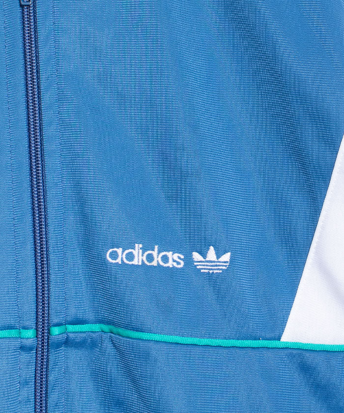1980's Adidas TRACK JACKET LIGHT BLUE MADE IN USA / ヴィンテージ アディダス ジャージ アメリカ製