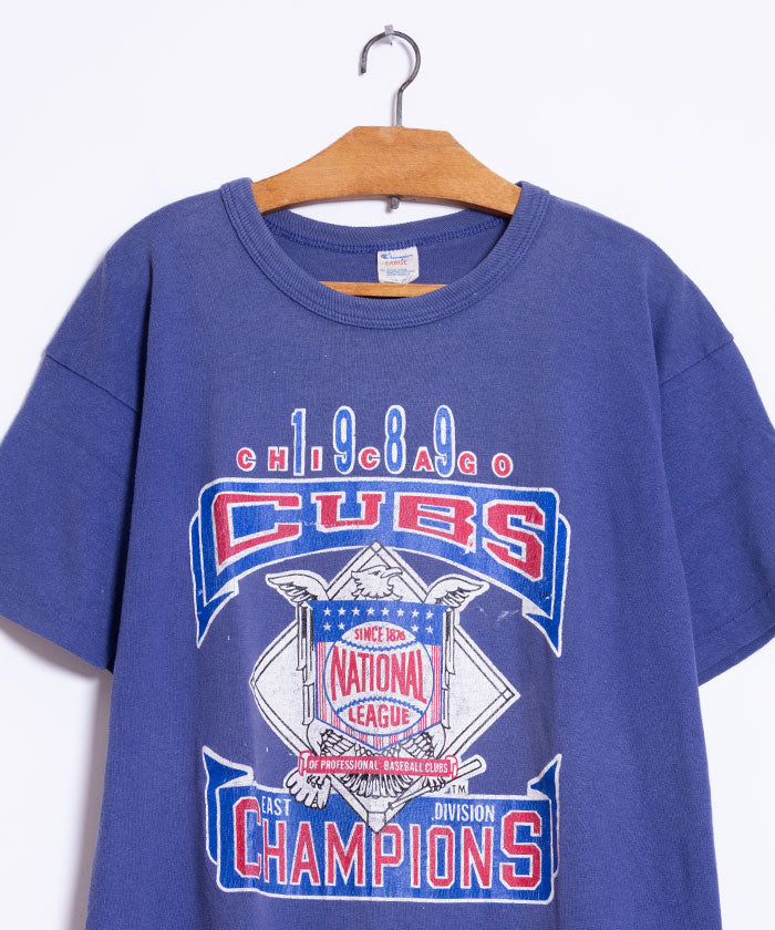 1980's CHAMPION TEE 1989 CHICAGO CUBS EAST DIVISION CHAMPIONS / チャンピオン トリコタグ Tシャツ アメリカ製