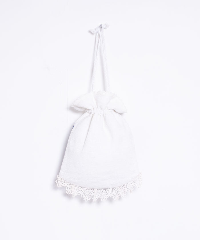 Antique Embroidery Drawstring Bag --8