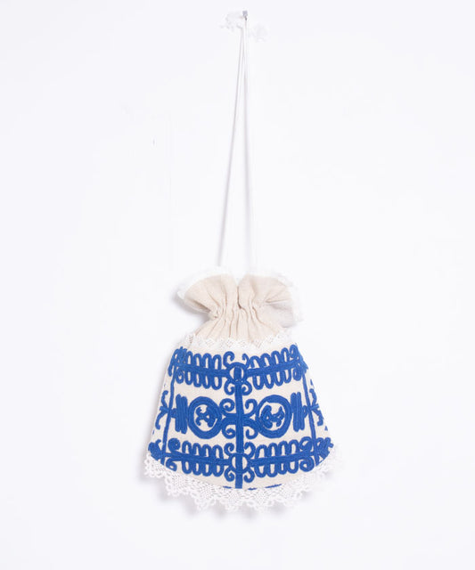 ANTIQUE EMBROIDERY DRAWSTRING BAG - 11