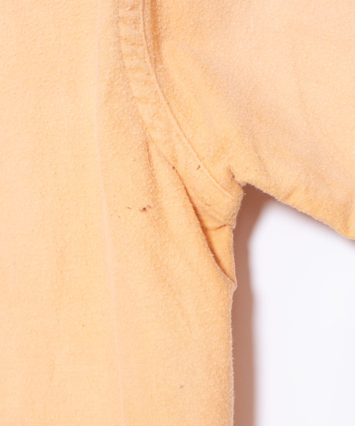 1960's L.L.BEAN CHAMOIS SHIRT - YELLOW BEIGE / 60s アメリカ製 エルエルビーン シャモアシャツ ビンテージ 筆記体タグ