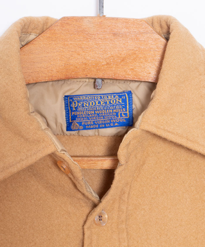 1970’s PENDLETON WOOL SHIRT - YELLOW BEIGE / 70s アメリカ製 ペンドルトン ウールシャツ