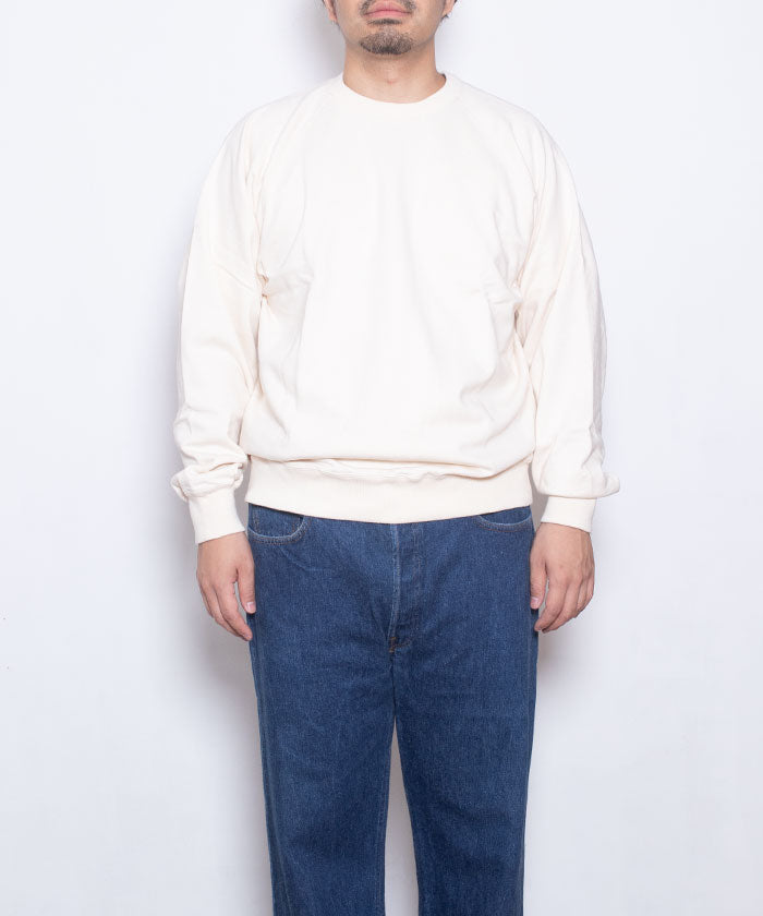 SWEAT RAGLAN CREW NECK - NATURAL