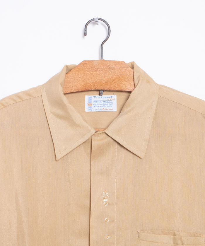 1960's PENNEYS TOWNCRAFT PENN-PREST LOOP COLLAR SHIRT / タウンクラフト ループカラーシャツ オープンカラーシャツ