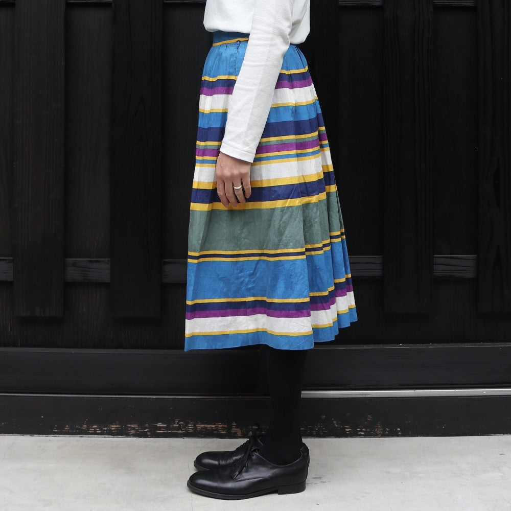 Vintage Alan Austin Multi Border Skirt
